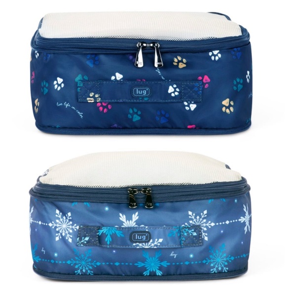 Lug Cargo Compression Packing Cube NWT - set of TWO (1 Paws & 1 Snowflake) - Picture 1 of 9